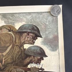 Original WWI US Poster'Victory is a Question of Stamina' Wheat Meat Fats Sugar