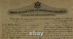 Original WWI U. S. Army Appointment Document 1918 Edward J. Dahms Camp Custer