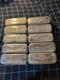 Original WWI U. S. Army Model 1916 1917 Bacon Ration Tins, Lot 10 Militatia USA