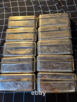 Original WWI U. S. Army Model 1916 1917 Bacon Ration Tins, Lot 10 Militatia USA