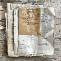 Original WWI U. S. Army Papers Death/Accident Investigation 1918 Military Docs