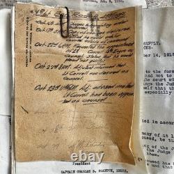 Original WWI U. S. Army Papers Death/Accident Investigation 1918 Military Docs