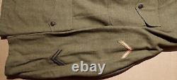 Original WWI U. S. Army Tunic Jacket Gabardine Fabric Two Overseas Chevrons