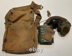 Original WWI U. S. Army & U. S. M. C. Respirator With Booklet Carrier Bag