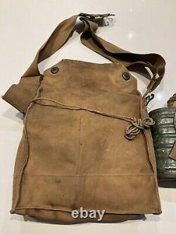 Original WWI U. S. Army & U. S. M. C. Respirator With Booklet Carrier Bag