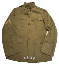 Original WWI U. S. Army Winter Wool Uniform Jacket Eagle Buttons