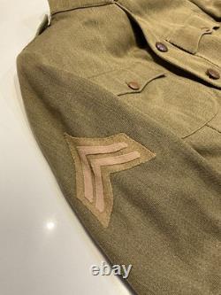 Original WWI U. S. Army Winter Wool Uniform Jacket Eagle Buttons