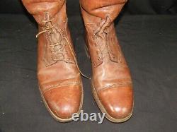 Original WWI WW1 US Calvary Officers Tall Laced Riding Boots by Teitzel Jones