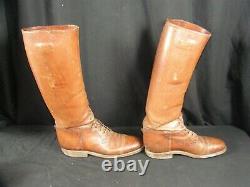 Original WWI WW1 US Calvary Officers Tall Laced Riding Boots by Teitzel Jones