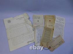 Original WWI WWII US Soldier's Belongings Kit Bag Contents Spats Bible Shaving