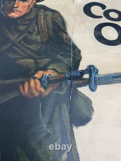 Original WWI War Poster, Come On! Buy More Liberty Bonds, Walter Whitehead, 1918