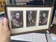 Original World War I wooden framed & matted Candid 3 photos of young US soldier