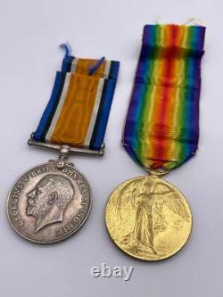 Original World War One Medal Pair, Pte Port, Royal West Kents, KIA Mametz Wood