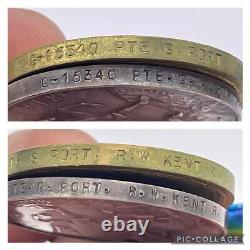 Original World War One Medal Pair, Pte Port, Royal West Kents, KIA Mametz Wood