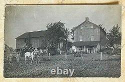 Original Ww1 Era United States Farm (home Front) Photo Postcard Rppc