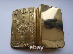 Original Ww1 Princess Mary Brass Christmas Tin With Contents, Great Condition