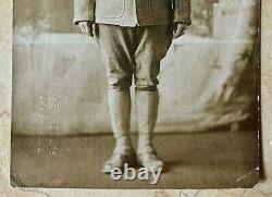Original Ww1 U. S. Army Native American Soldier Photo Postcard Rppc