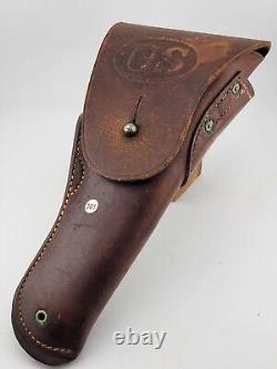 Original Ww1 U. S. M1916 Holster For Colt M 1911 Pistol S&r Maker & Unit Marked