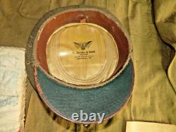 Original Ww1 Us Army Field Gear 2 Hats Shirt 2 France Souvenirs Group Of 5 Items