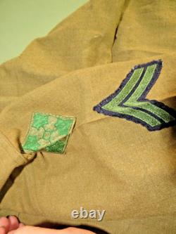Original Ww1 Us Army Field Gear 2 Hats Shirt 2 France Souvenirs Group Of 5 Items
