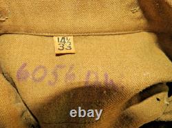 Original Ww1 Us Army Field Gear 2 Hats Shirt 2 France Souvenirs Group Of 5 Items
