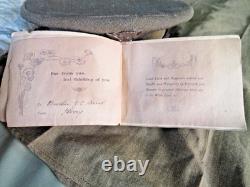 Original Ww1 Us Army Field Gear 2 Hats Shirt 2 France Souvenirs Group Of 5 Items
