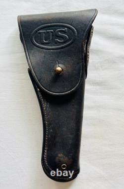 Original Ww1 Us Army M1916 Holster. 45 Colt 1911 Leather Hoyt 1917 Aef Military