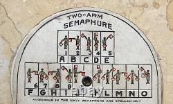 Original! Ww1 Us Army / Navy / Usmc Semaphore / Morse Code Pocket Calculator