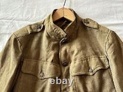 Original Ww1 Us Army Uniform Wool Jacket Tunic Buttons United States Army Brown