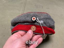 Original Wwi German Infantry M1907 Infantry Field Cap, Baden Insignia
