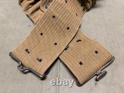 Original Wwi Us Army Eagle Snap Combat Field 9 Pocket Ammo Belt-mills