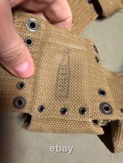Original Wwi Us Army Eagle Snap Combat Field 9 Pocket Ammo Belt-mills