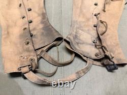 Original Wwi Us Army Infantry M1917 Combat Field Leggings- Size 3