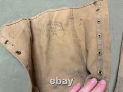 Original Wwi Us Army Infantry M1917 Combat Field Leggings- Size 3