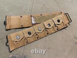 Original Wwi Us Army M1903 Infantry Field 10 Pocket Ammo Belt-mills