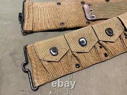 Original Wwi Us Army M1903 Infantry Field 10 Pocket Ammo Belt-mills