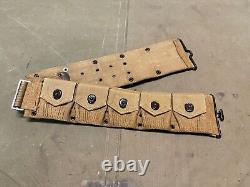 Original Wwi Us Army M1903 Infantry Field 10 Pocket Ammo Belt-mills