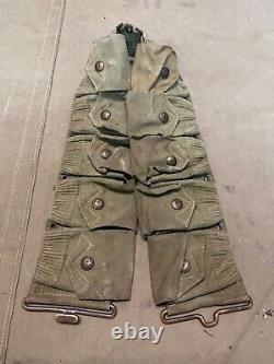 Original Wwi Us Army M1903 Infantry Field 10 Pocket Eagle Snap Ammo Belt-mills