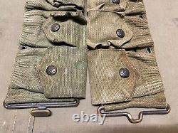 Original Wwi Us Army M1903 Infantry Field 10 Pocket Eagle Snap Ammo Belt-mills