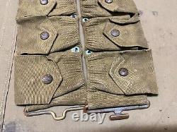 Original Wwi Us Army M1903 Infantry Field 10 Pocket Eagle Snap Ammo Belt-mills