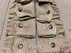 Original Wwi Us Army M1903 Infantry Field 10 Pocket Eagle Snap Ammo Belt-mills