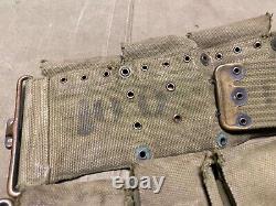 Original Wwi Us Army M1903 Infantry Field 10 Pocket Eagle Snap Ammo Belt-mills