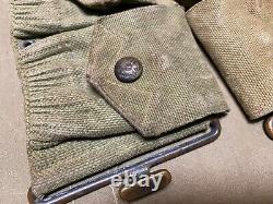 Original Wwi Us Army M1903 Infantry Field 10 Pocket Eagle Snap Ammo Belt-mills