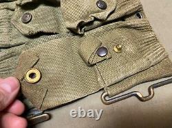 Original Wwi Us Army M1903 Infantry Field 10 Pocket Eagle Snap Ammo Belt-mills