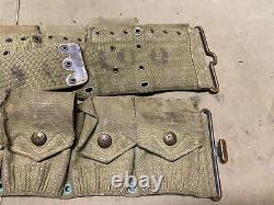 Original Wwi Us Army M1903 Infantry Field 10 Pocket Eagle Snap Ammo Belt-mills