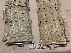 Original Wwi Us Army M1903 Infantry Field 10 Pocket Eagle Snap Ammo Belt-mills