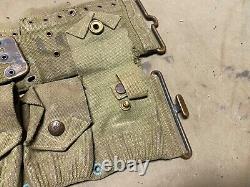 Original Wwi Us Army M1903 Infantry Field 10 Pocket Eagle Snap Ammo Belt-mills