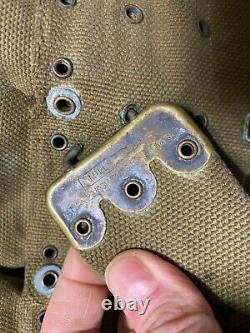 Original Wwi Us Army M1903 Infantry Field 10 Pocket Eagle Snap Ammo Belt-mills