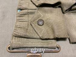 Original Wwi Us Army M1903 Rifle M1910 10 Pocket Eagle Snap Ammo Belt-mills
