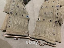 Original Wwi Us Army M1903 Rifle M1910 10 Pocket Eagle Snap Ammo Belt-mills